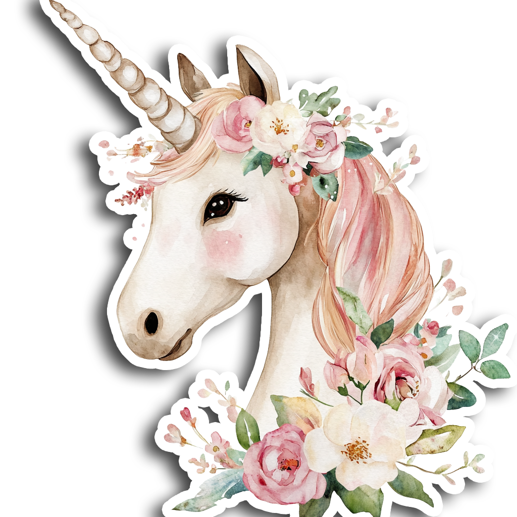 Unicorn Vinyl Decal Sticker for Car, Laptop, Tumbler and more # A017040-12" x 12"