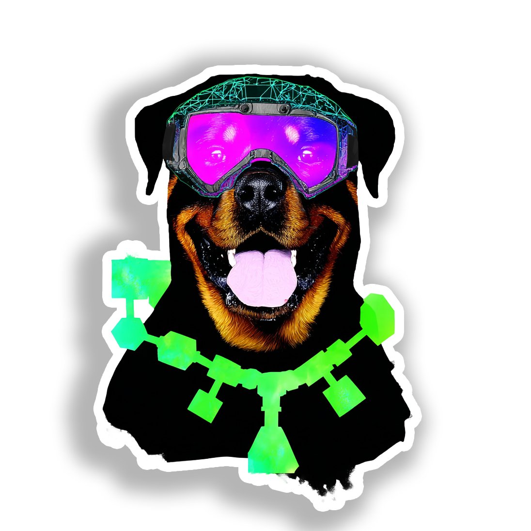 Rottweiler Dog Vinyl Decal Sticker for Car, Laptop, Tumbler and more # A018029-4" x 4"