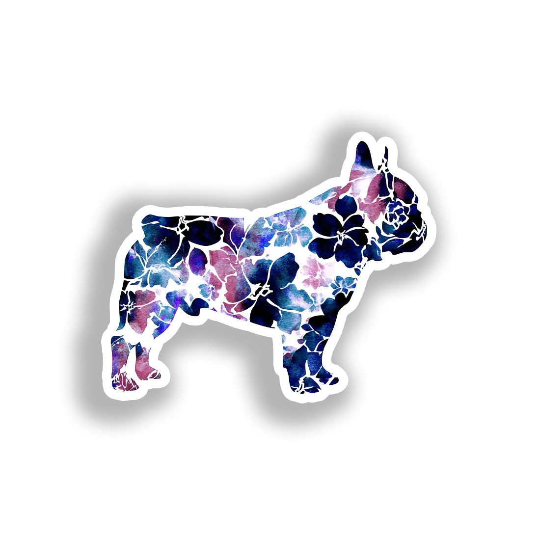 French Bulldog Dog Vinyl Decal Sticker for Car, Laptop, Tumbler and more # A019618-4" x 4"