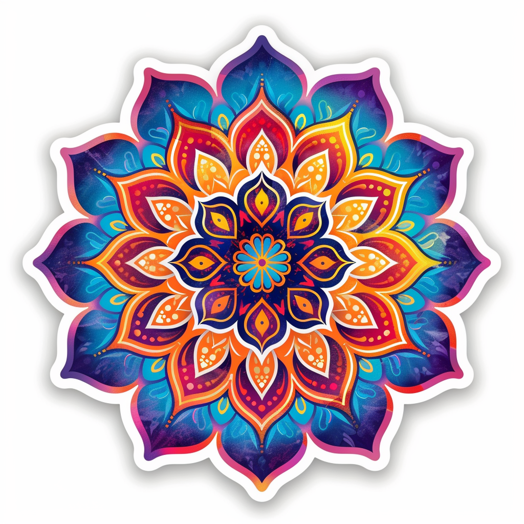 Mandala Vinyl Decal Sticker for Car, Laptop, Tumbler and more # F08110