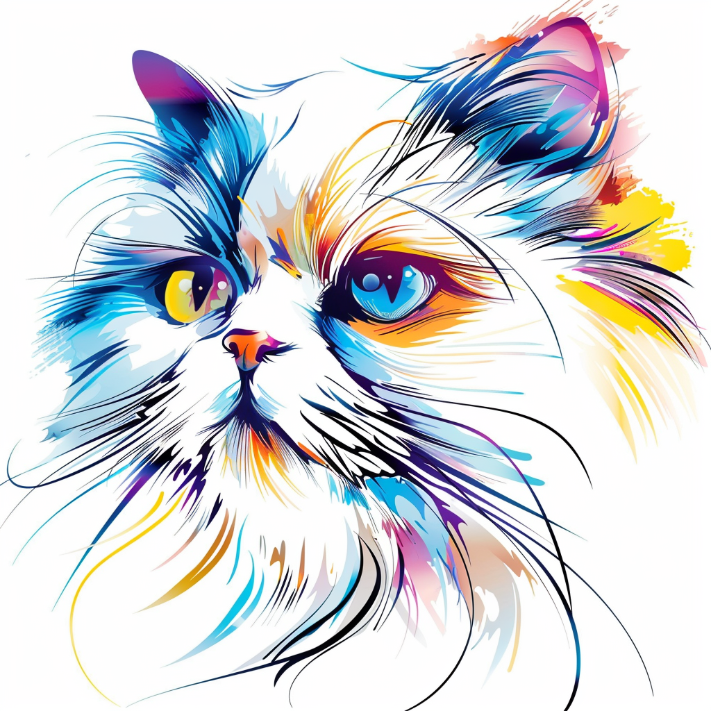 Cat Vinyl Decal Sticker for Car, Laptop, Tumbler and more # F016334-4" x 4"