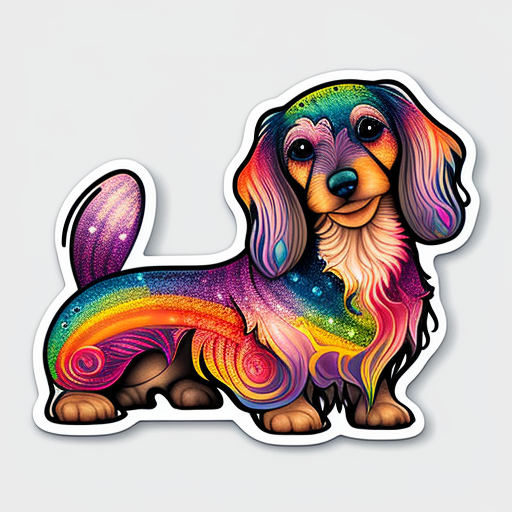 Heartcore Dachshund Dog Vinyl Decal Sticker for Car, Laptop, Tumbler and more # F012724