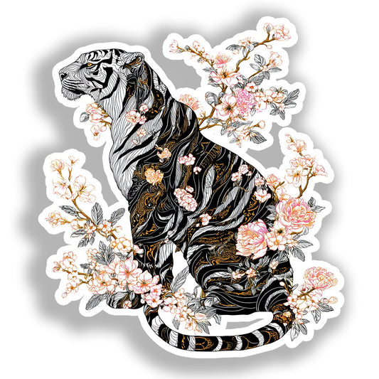 Tiger   Vinyl Decal Sticker for Car, Laptop, Tumbler and more # A018359-4" x 4"