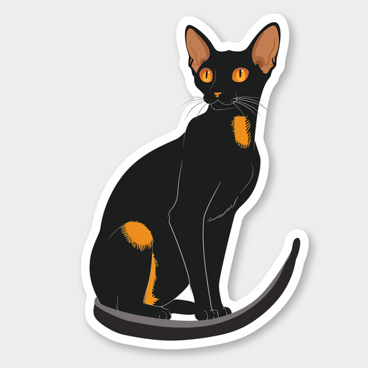 Abyssinian cat Vinyl Decal Sticker for Car, Laptop, Tumbler and more # F07737