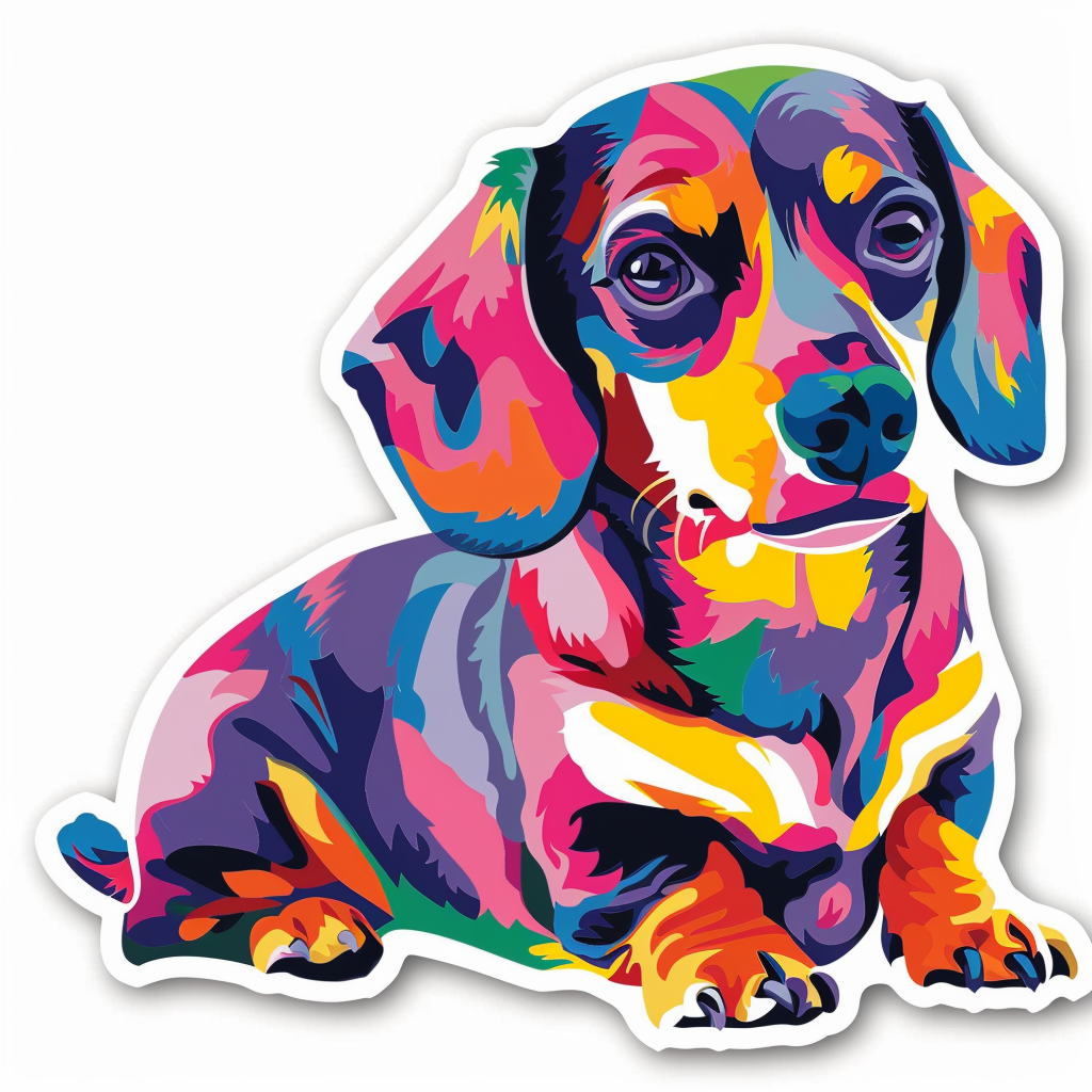 Dachshund Dog Vinyl Decal Sticker for Car, Laptop, Tumbler and more # F013069