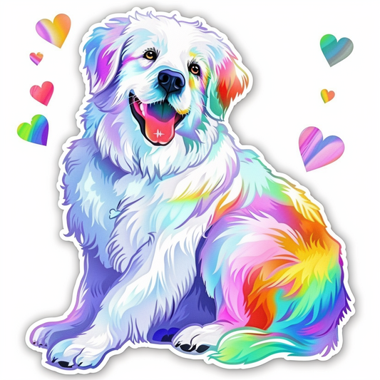 Sticker of Great Pyrenees dog  Vinyl Decal Sticker for Car, Laptop, Tumbler and more # F023654