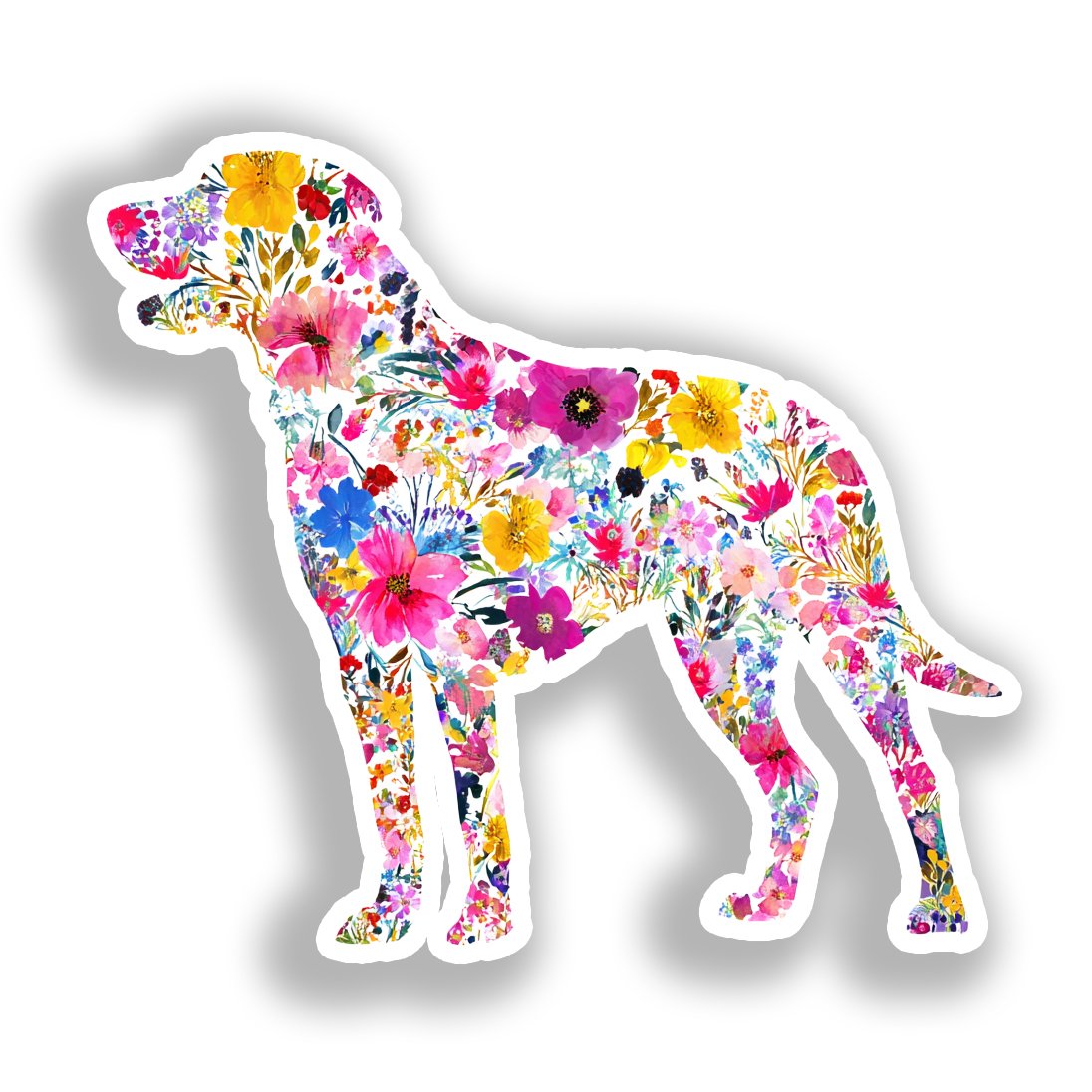 Large Breed Dog Vinyl Decal Sticker for Car, Laptop, Tumbler and more # A019416-4" x 4"