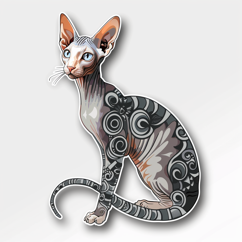 Scottish Fold cat Vinyl Decal Sticker for Car, Laptop, Tumbler and more # F07817