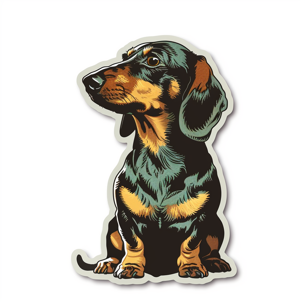 Dachshund Dog Vinyl Decal Sticker for Car, Laptop, Tumbler and more # F013116