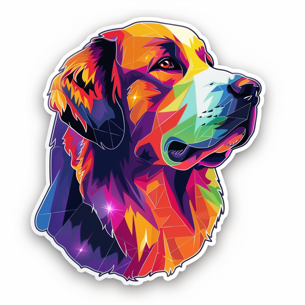 Sticker of Great Pyrenees dog  Vinyl Decal Sticker for Car, Laptop, Tumbler and more # F023609