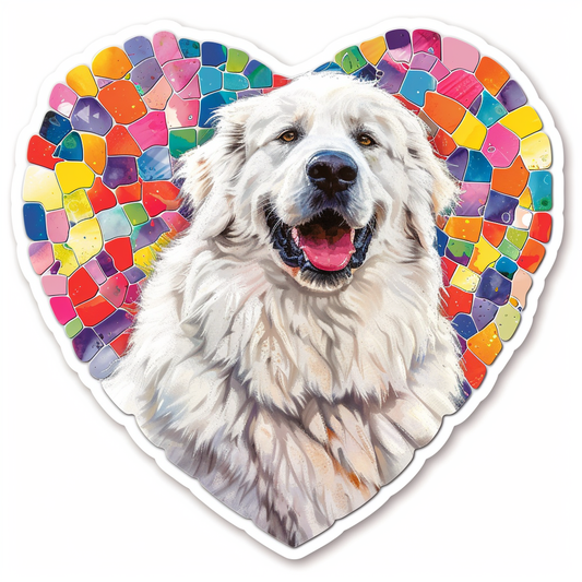 Sticker of Great Pyrenees dog  Vinyl Decal Sticker for Car, Laptop, Tumbler and more # F023653