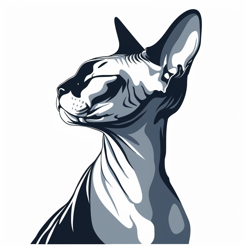 Sphynx Cat Vinyl Decal Sticker for Car, Laptop, Tumbler and more # F07787
