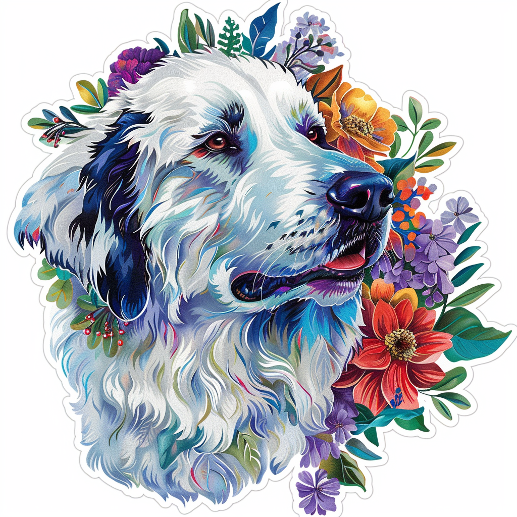 Great Pyrenees dog  Vinyl Decal Sticker for Car, Laptop, Tumbler and more # F023692