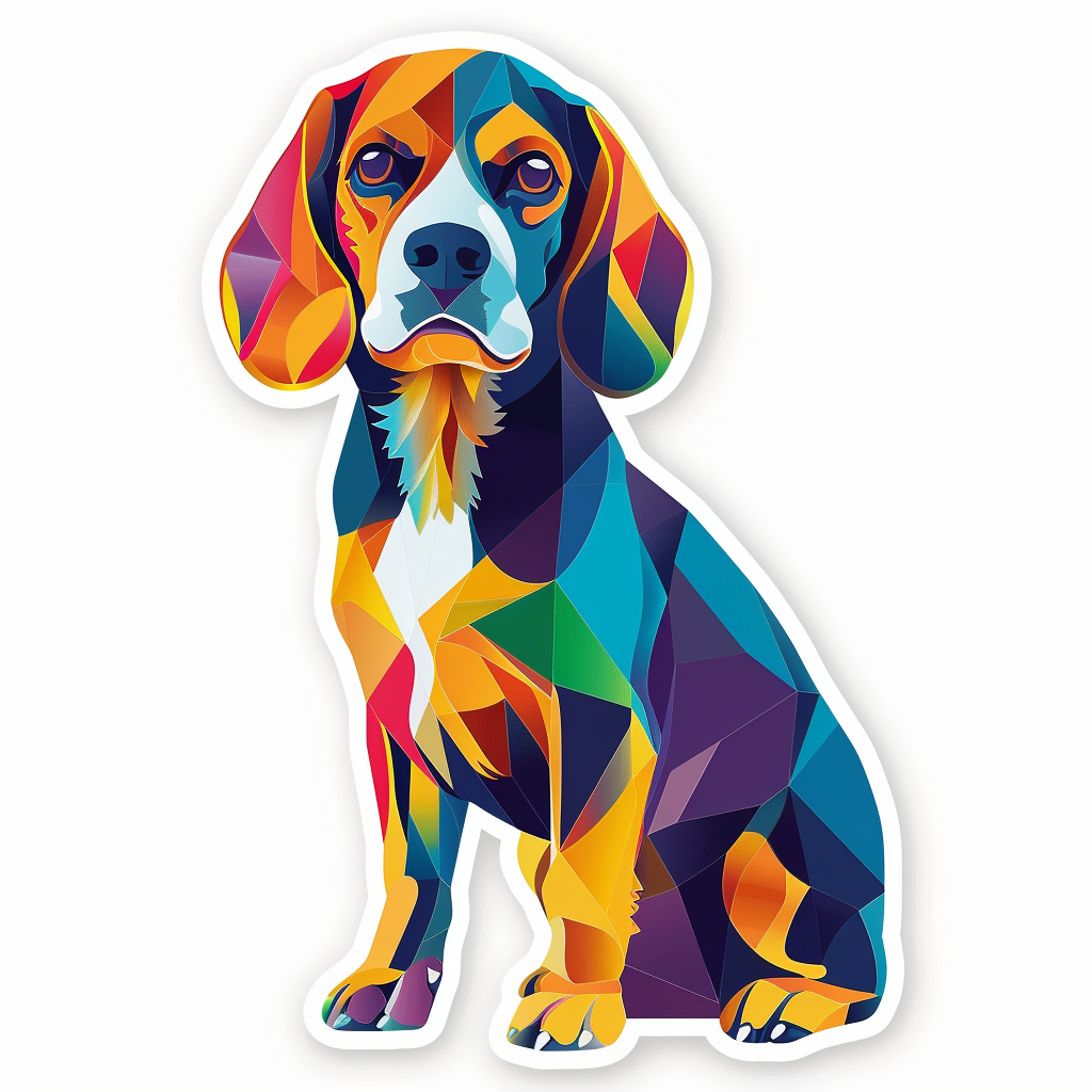 Beagle dog Vinyl Decal Sticker for Car, Laptop, Tumbler and more # F012015