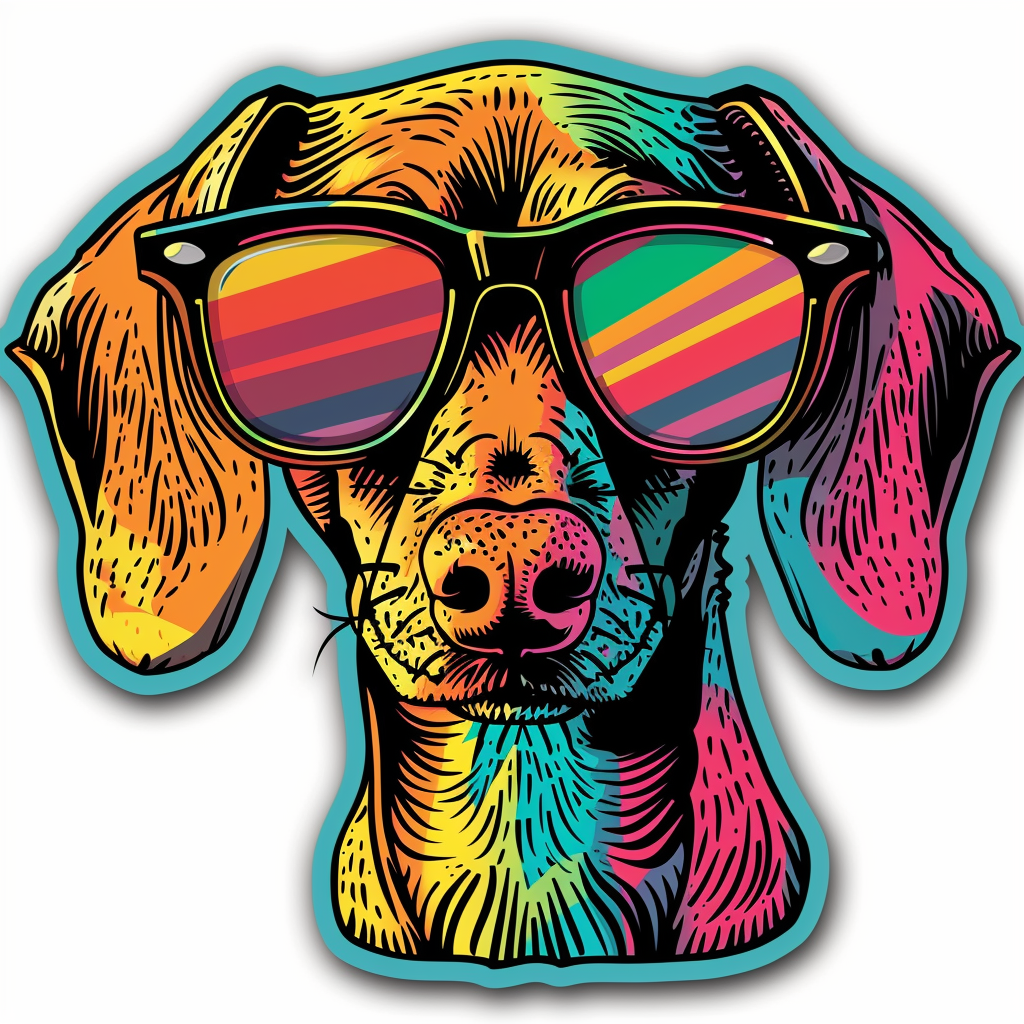 Dachshund Dog Vinyl Decal Sticker for Car, Laptop, Tumbler and more # F013026