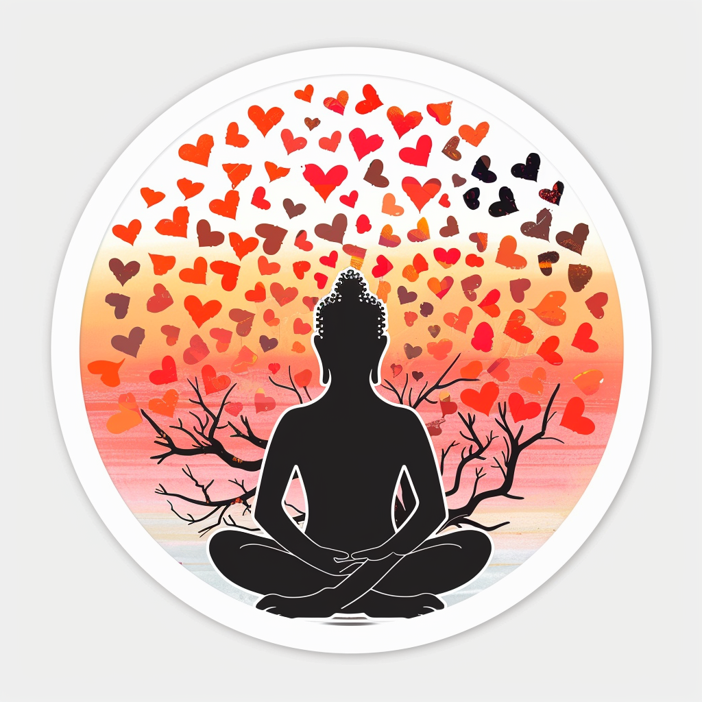 Buddha majestic Expressive surreal Vinyl Decal Sticker for Car, Laptop, Tumbler and more # F017069