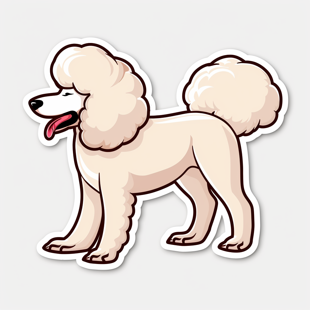 Poodle Dog Vinyl Decal Sticker for Car, Laptop, Tumbler and more # F012780