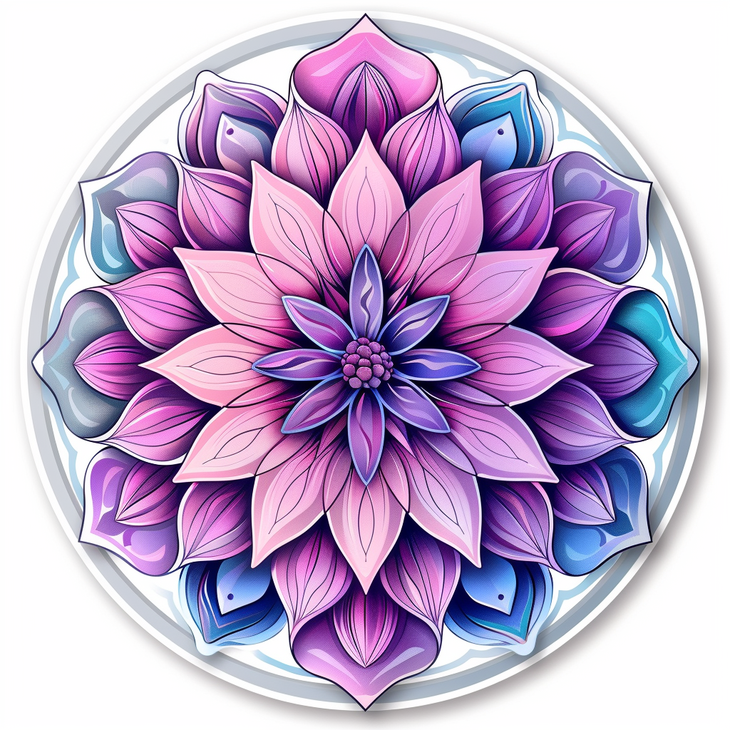 Mandala Vinyl Decal Sticker for Car, Laptop, Tumbler and more # F08112
