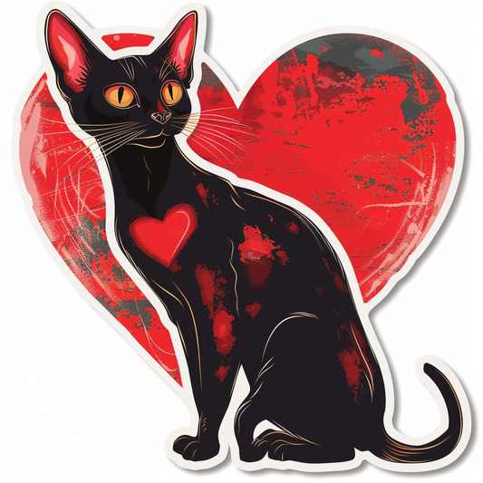 Abyssinian Cat astronaut majestic Expressive surreal Vinyl Decal Sticker for Car, Laptop, Tumbler and more # F021641-4" x 4"