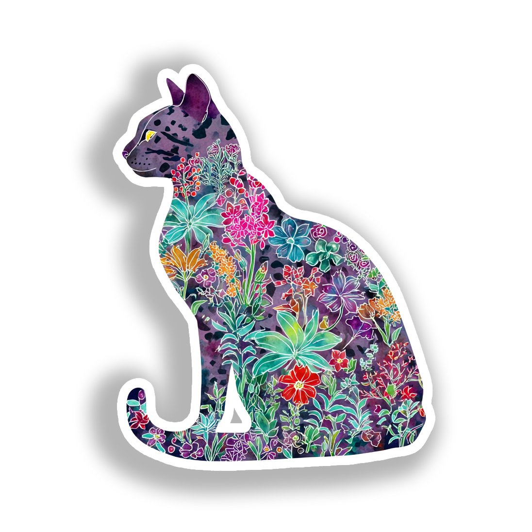 Egyptian Mau Cat Vinyl Decal Sticker for Car, Laptop, Tumbler and more # A019656-4" x 4"