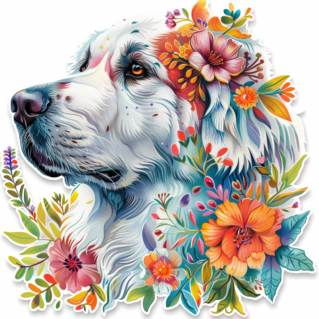 Great Pyrenees dog Vinyl Decal Sticker for Car, Laptop, Tumbler and more # F023562