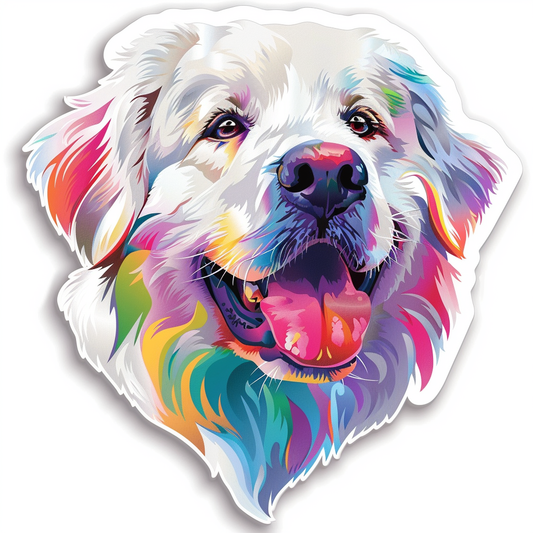 Sticker of Great Pyrenees dog  Vinyl Decal Sticker for Car, Laptop, Tumbler and more # F023660