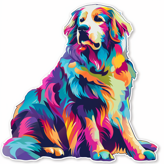 Sticker of Great Pyrenees dog  Vinyl Decal Sticker for Car, Laptop, Tumbler and more # F023676