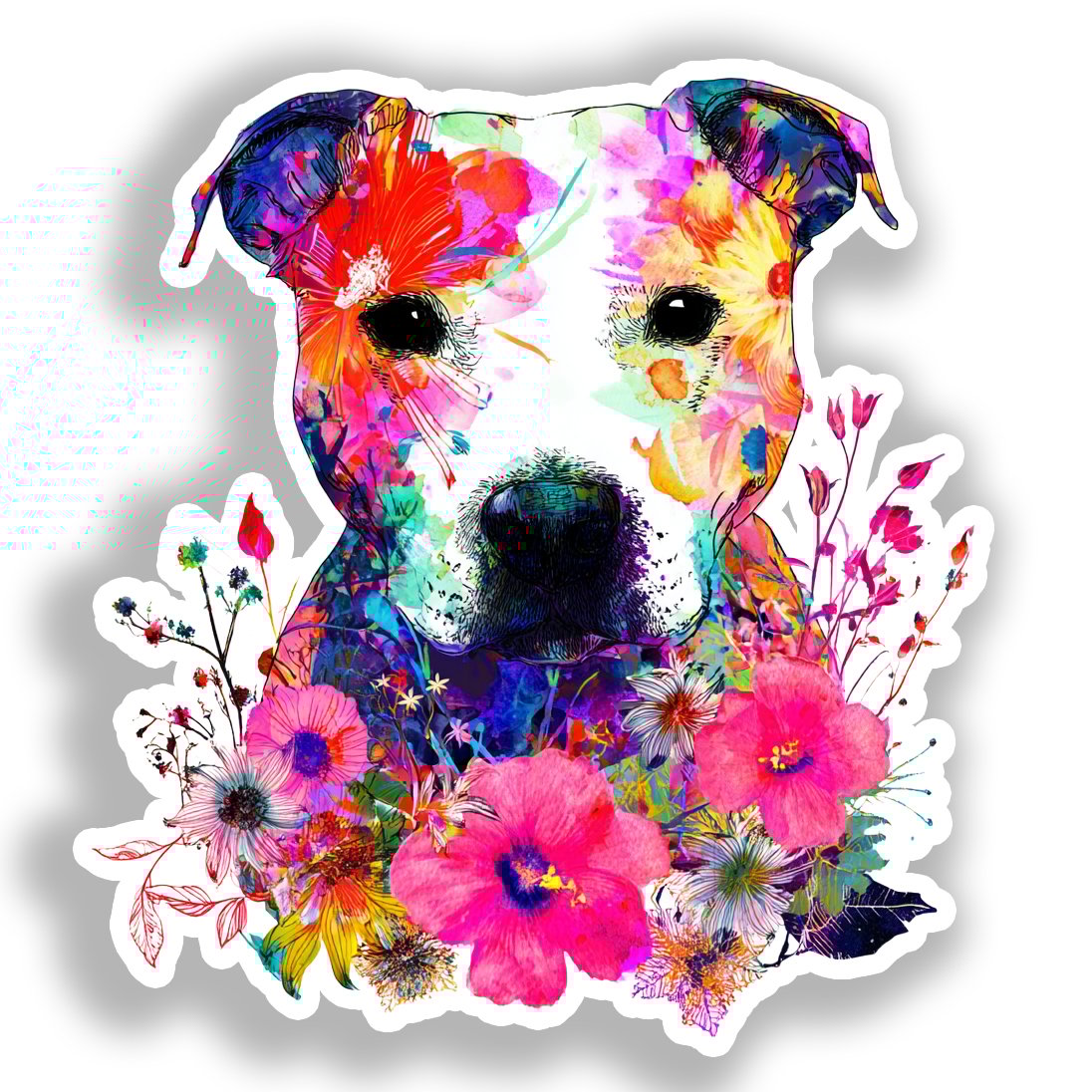 Bull Terrier Dog Vinyl Decal Sticker for Car, Laptop, Tumbler and more # A019090-4" x 4"