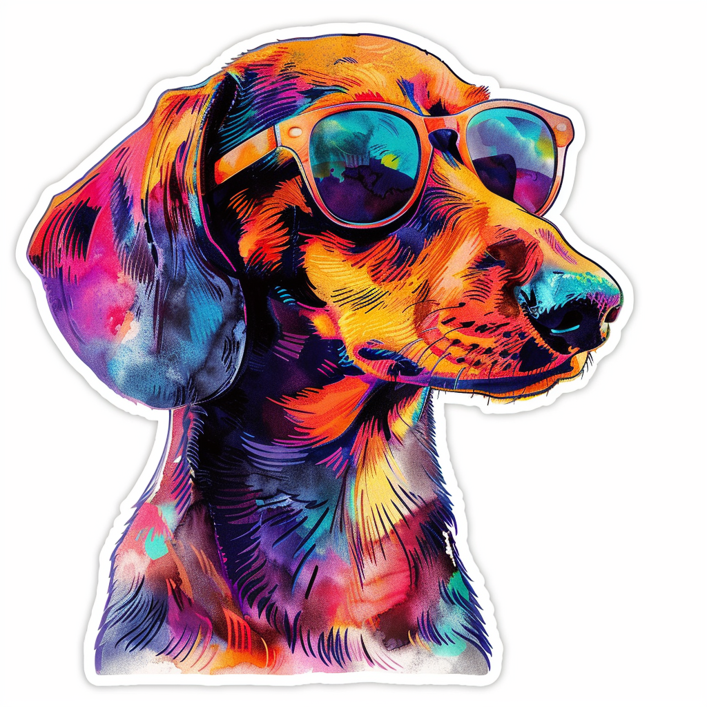 Dachshund Dog Vinyl Decal Sticker for Car, Laptop, Tumbler and more # F012998