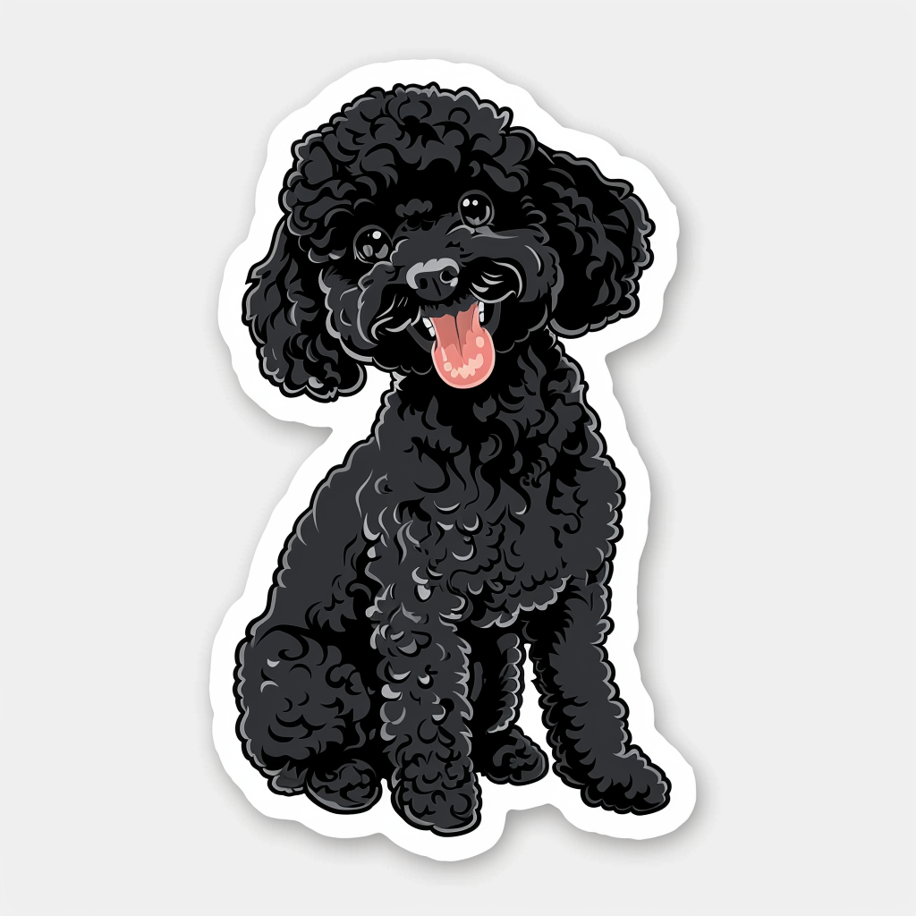 Poodle Dog Vinyl Decal Sticker for Car, Laptop, Tumbler and more # F07193