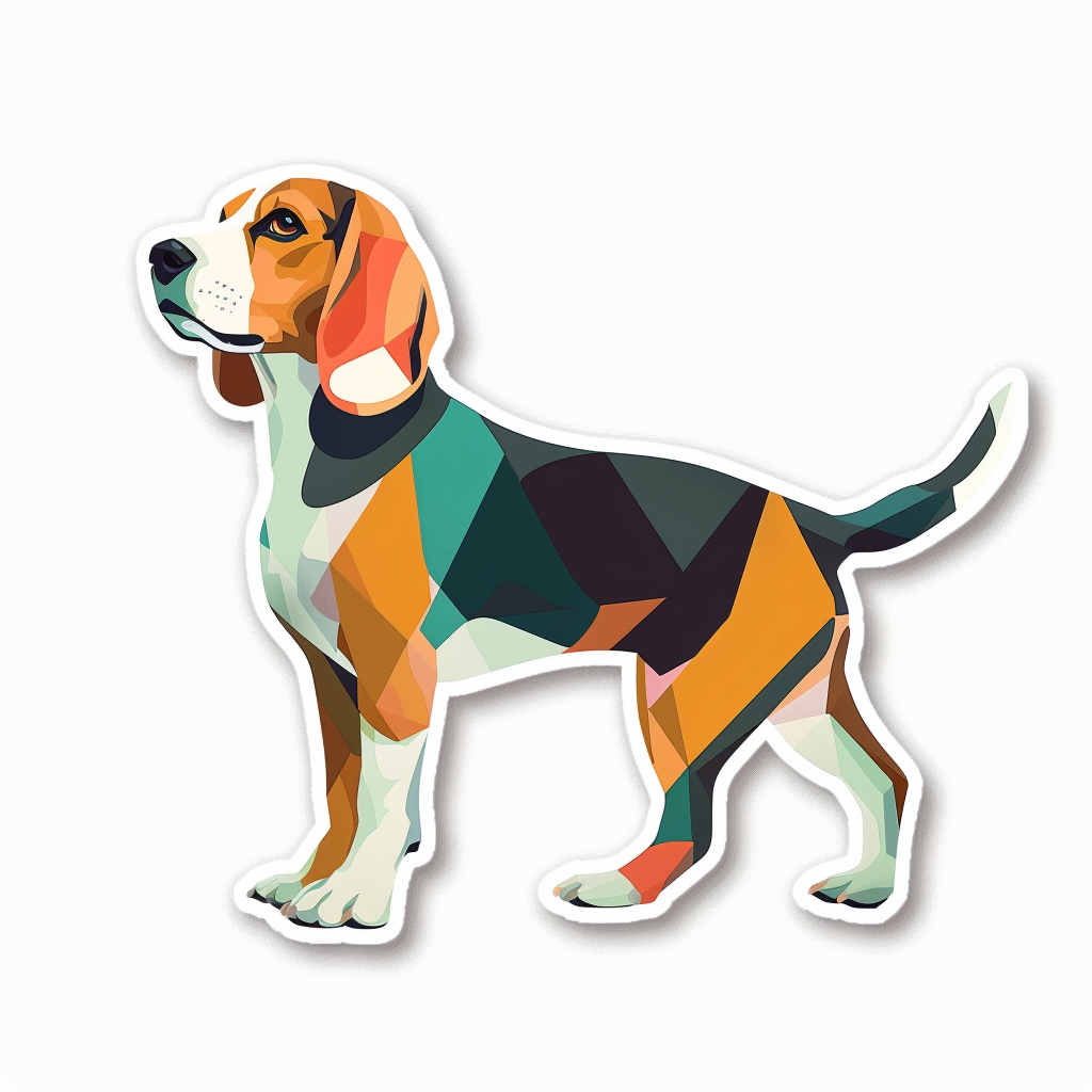 Beagle dog Vinyl Decal Sticker for Car, Laptop, Tumbler and more # F011802