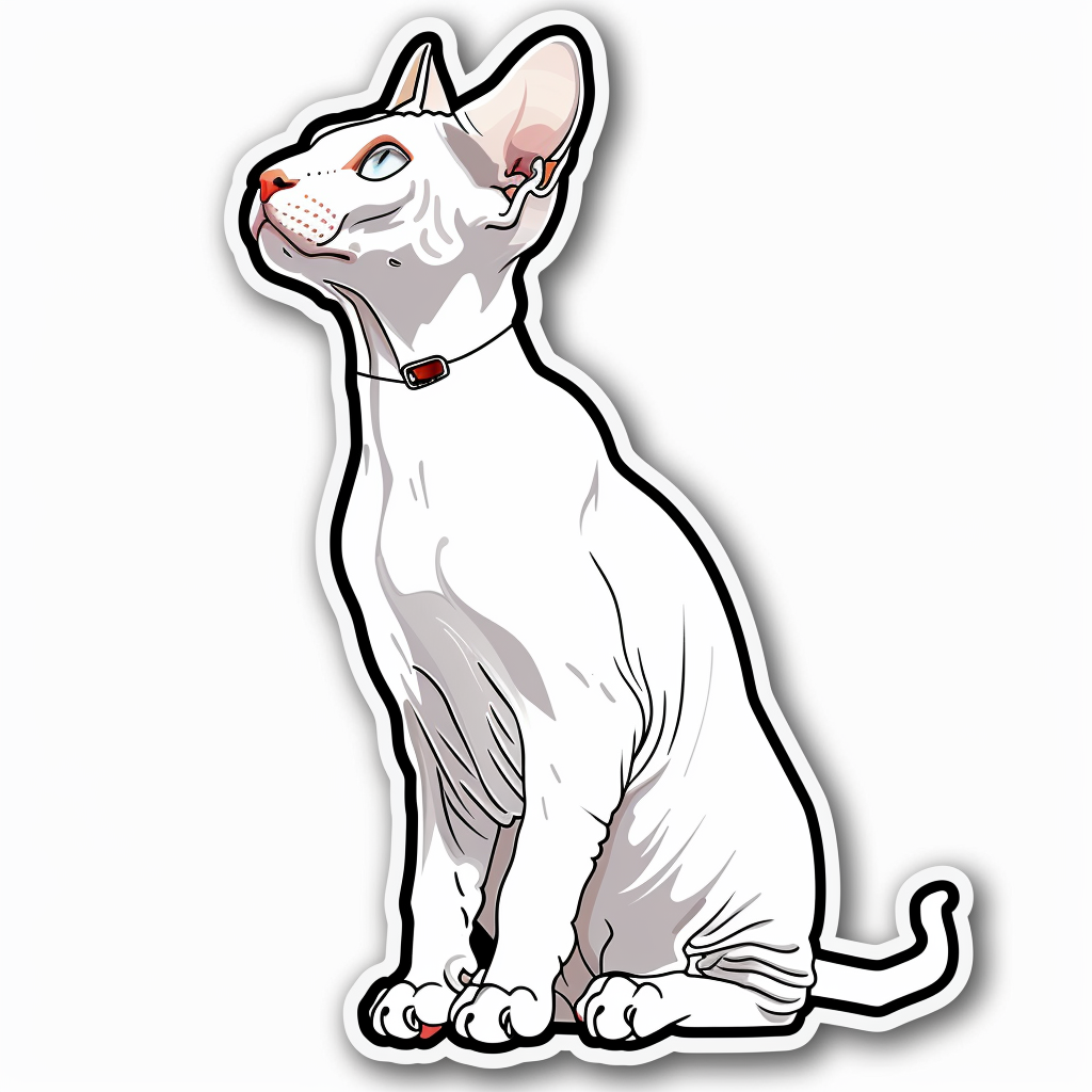 Devon Rex Cat Vinyl Decal Sticker for Car, Laptop, Tumbler and more # F09788