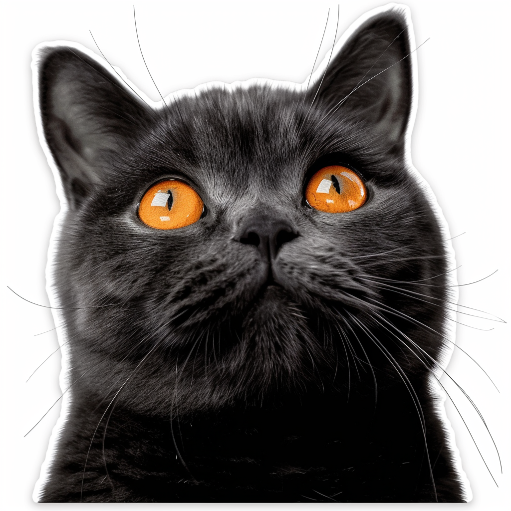 British Shorthair cat Vinyl Decal Sticker for Car, Laptop, Tumbler and more # F07556