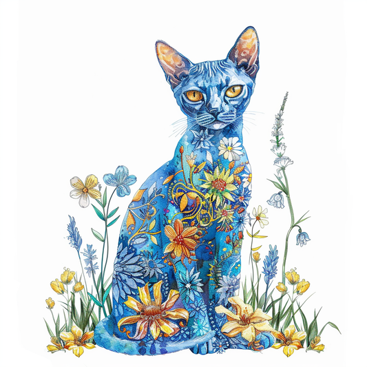 Abyssinian Cat astronaut majestic Expressive surreal Vinyl Decal Sticker for Car, Laptop, Tumbler and more # F021048-4" x 4"