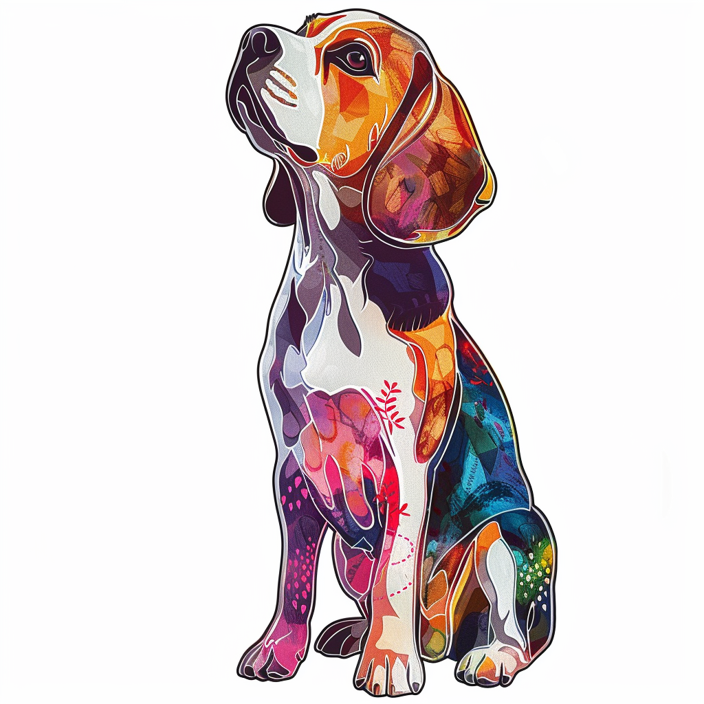Beagle dog Vinyl Decal Sticker for Car, Laptop, Tumbler and more # F012154
