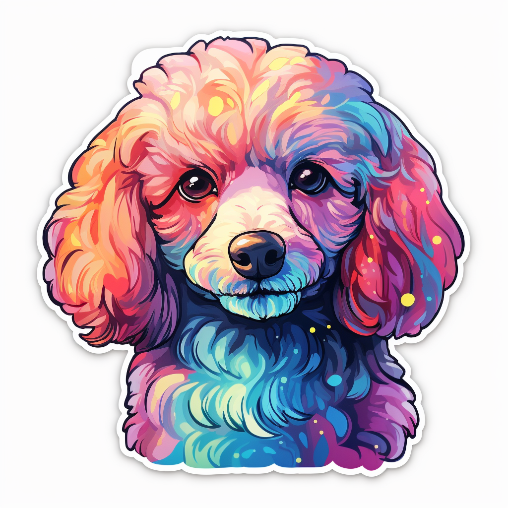 Poodle dog Vinyl Decal Sticker for Car, Laptop, Tumbler and more # F012191