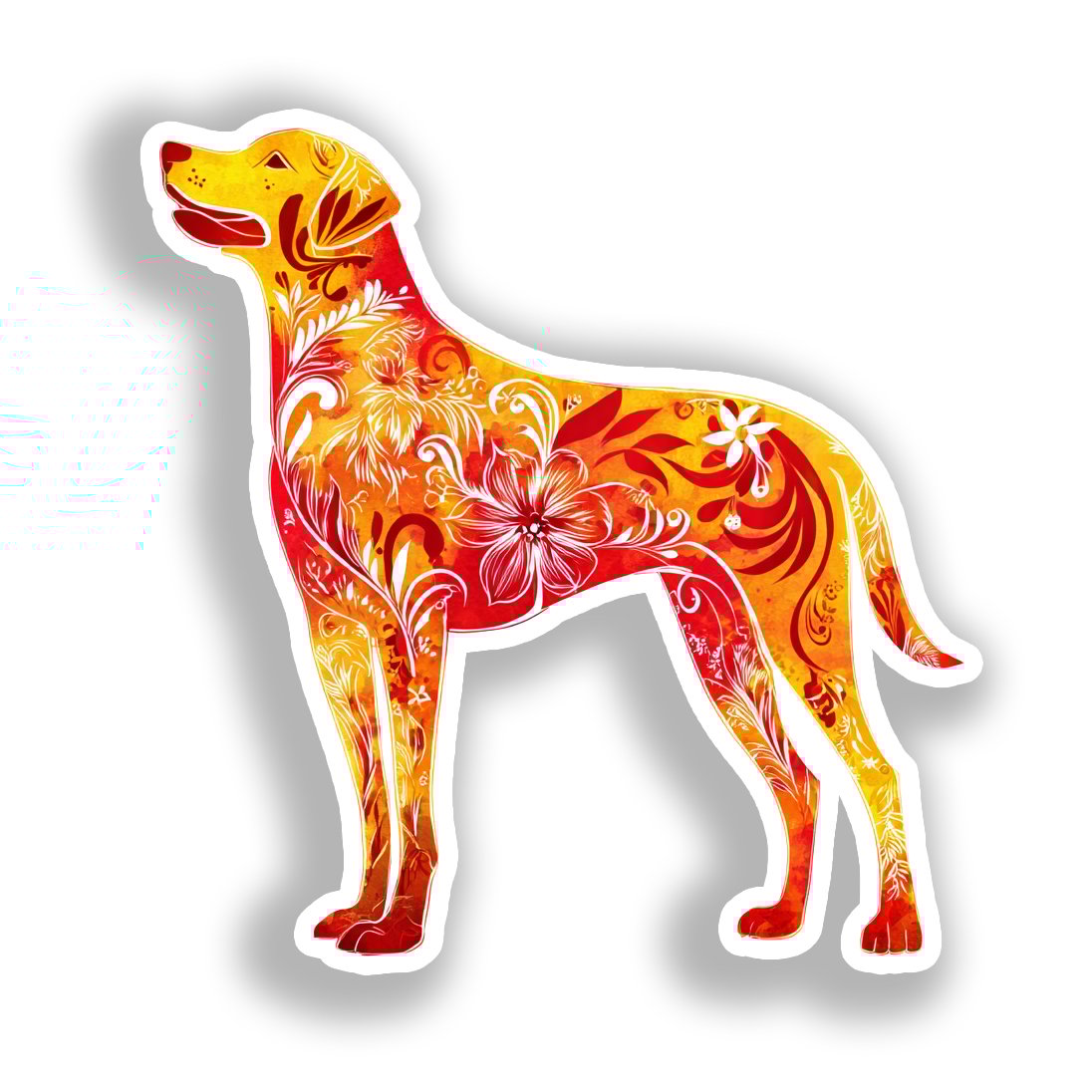 Labrador Retriever Dog Vinyl Decal Sticker for Car, Laptop, Tumbler and more # A019481-4" x 4"