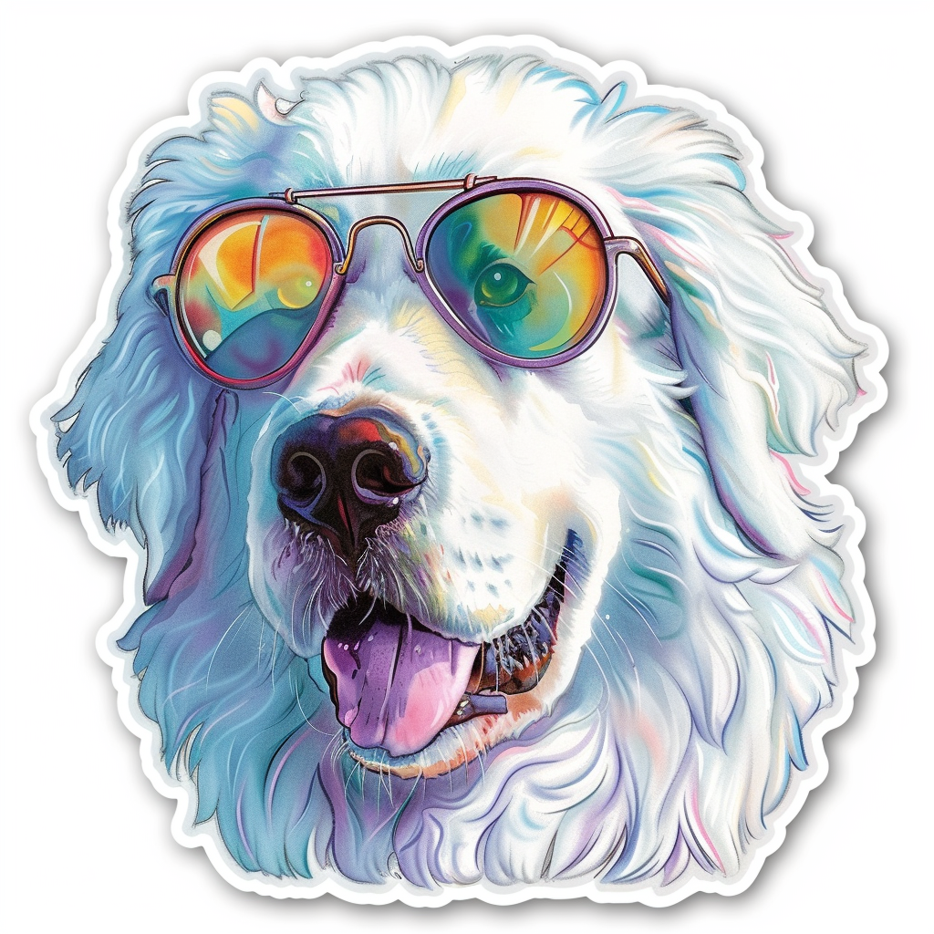 Great Pyrenees dog Vinyl Decal Sticker for Car, Laptop, Tumbler and more # F023701