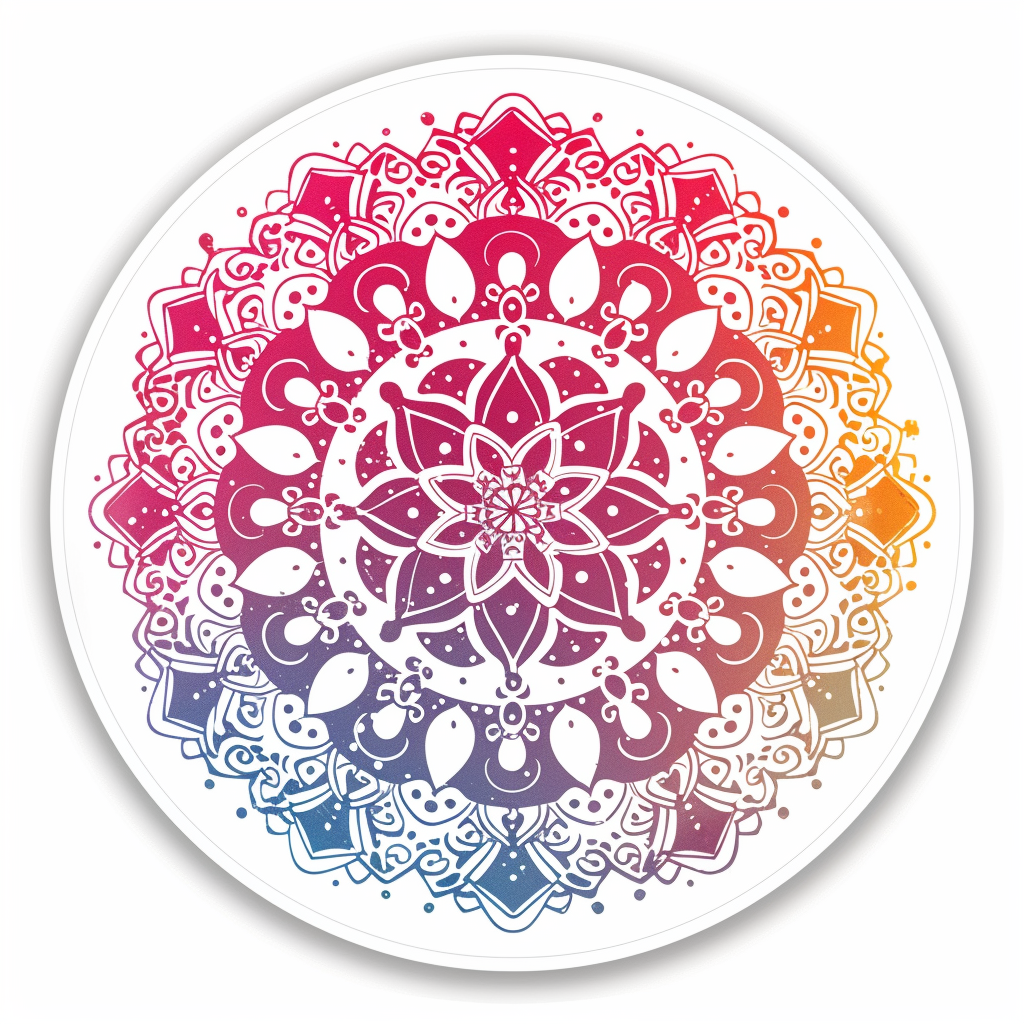 Mandala Vinyl Decal Sticker for Car, Laptop, Tumbler and more # F08199
