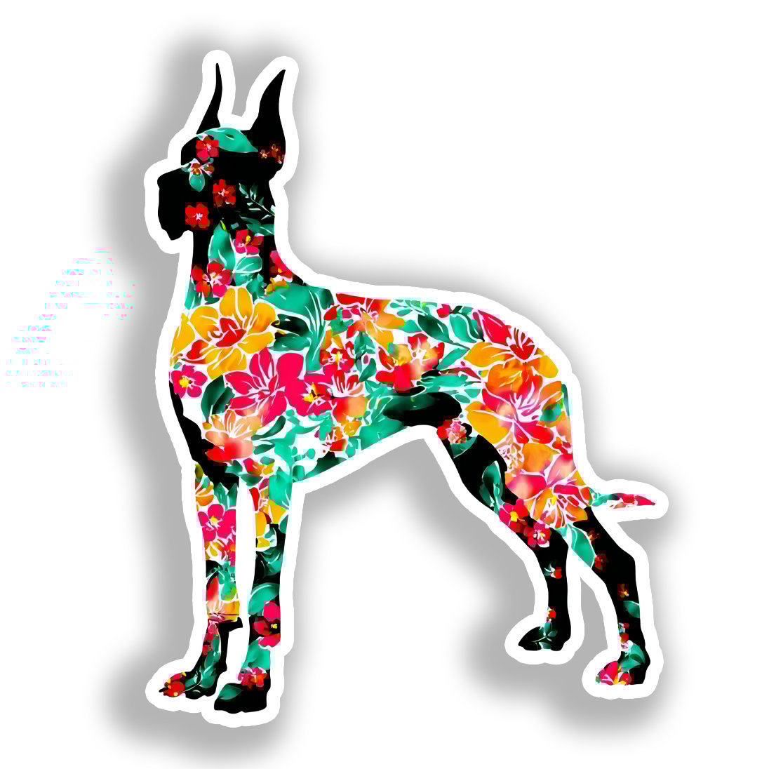 Great Dane Dog Vinyl Decal Sticker for Car, Laptop, Tumbler and more # A019559-4" x 4"