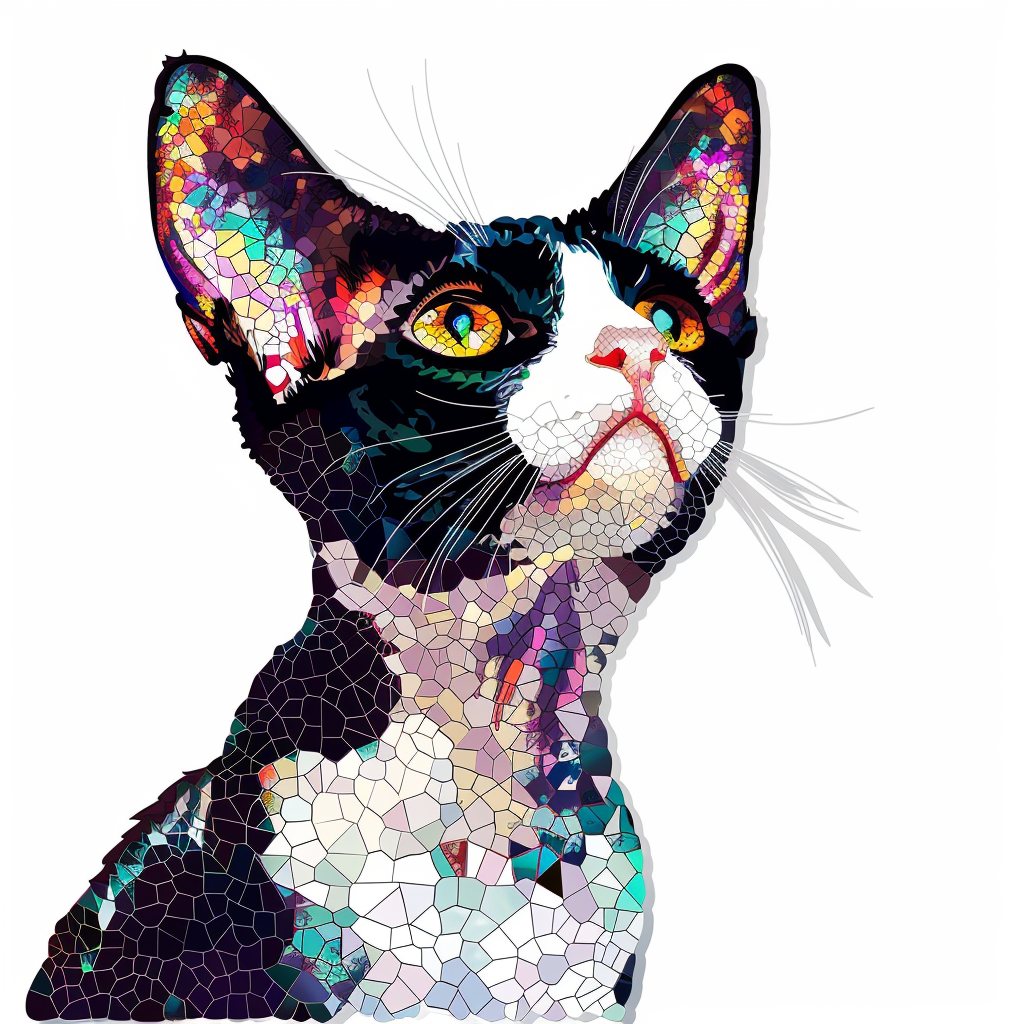 Devon Rex Cat Vinyl Decal Sticker for Car, Laptop, Tumbler and more # F09766