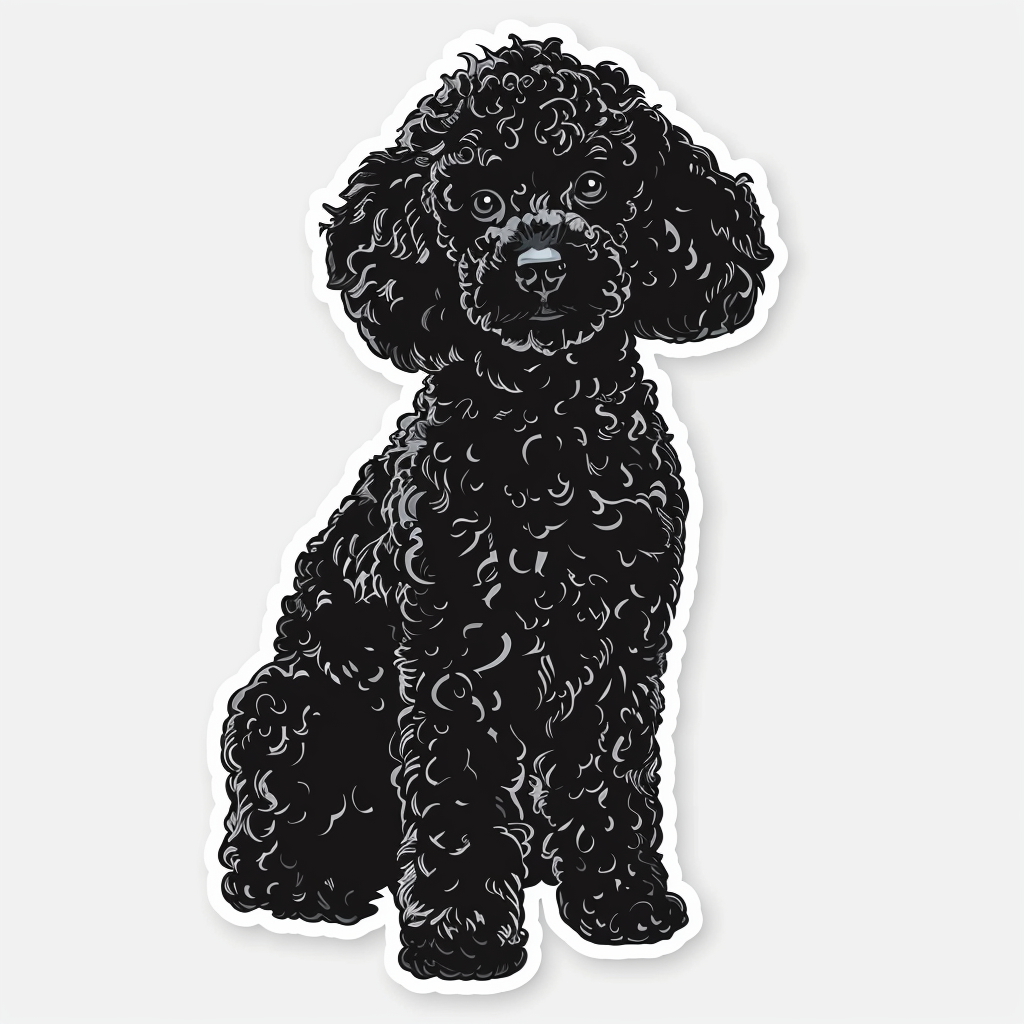 Poodle Dog Vinyl Decal Sticker for Car, Laptop, Tumbler and more # F07303