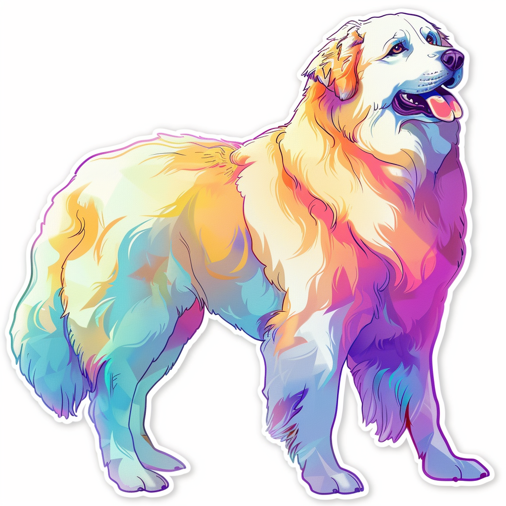 Great Pyrenees dog  Vinyl Decal Sticker for Car, Laptop, Tumbler and more # F023544