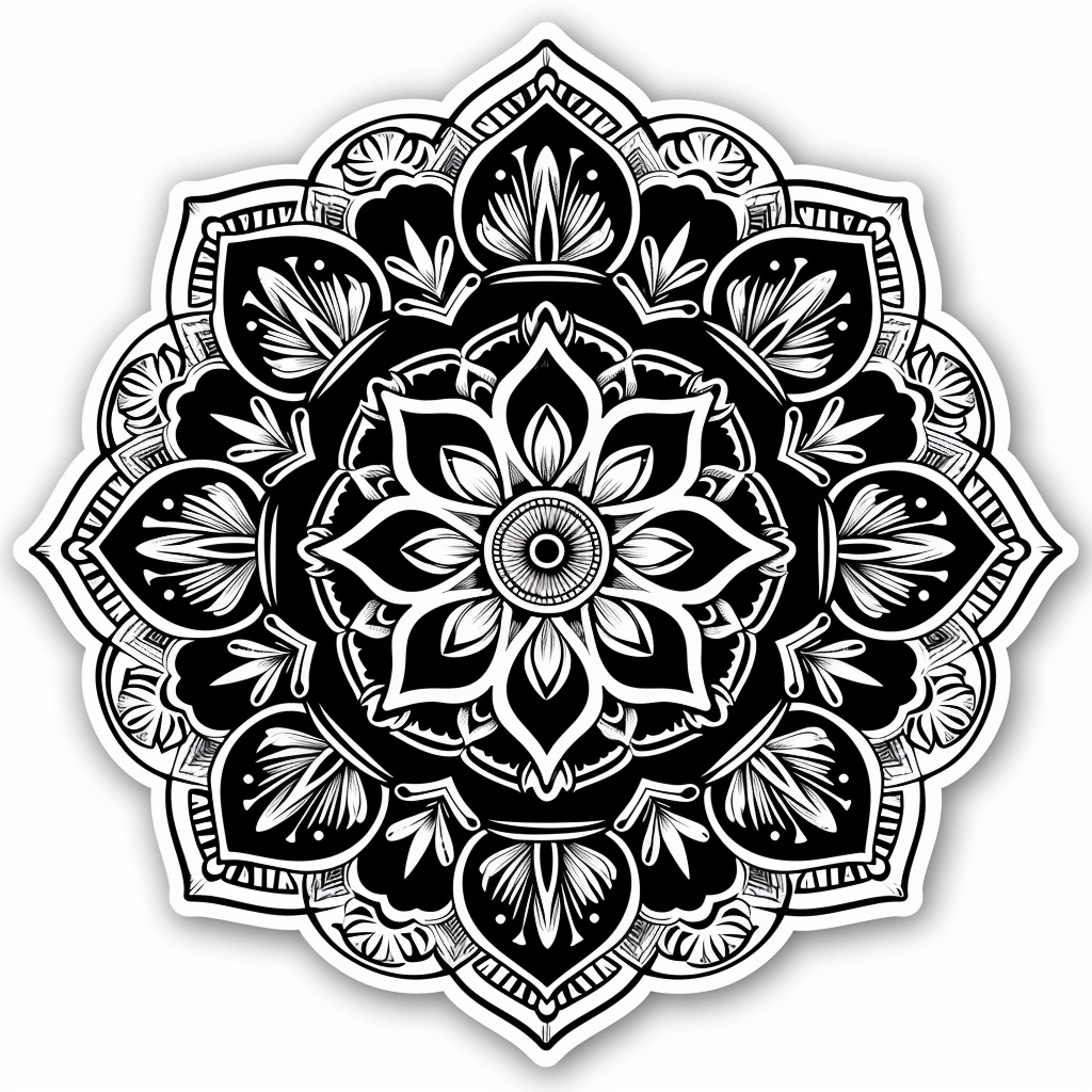 Mandala Vinyl Decal Sticker for Car, Laptop, Tumbler and more # F08117