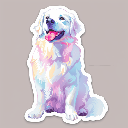 Sticker of Great Pyrenees dog  Vinyl Decal Sticker for Car, Laptop, Tumbler and more # F023674