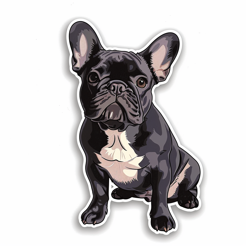 French Bulldog Vinyl Decal Sticker for Car, Laptop, Tumbler and more # F07172