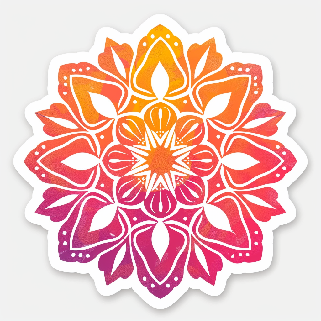 Mandala Vinyl Decal Sticker for Car, Laptop, Tumbler and more # F08244