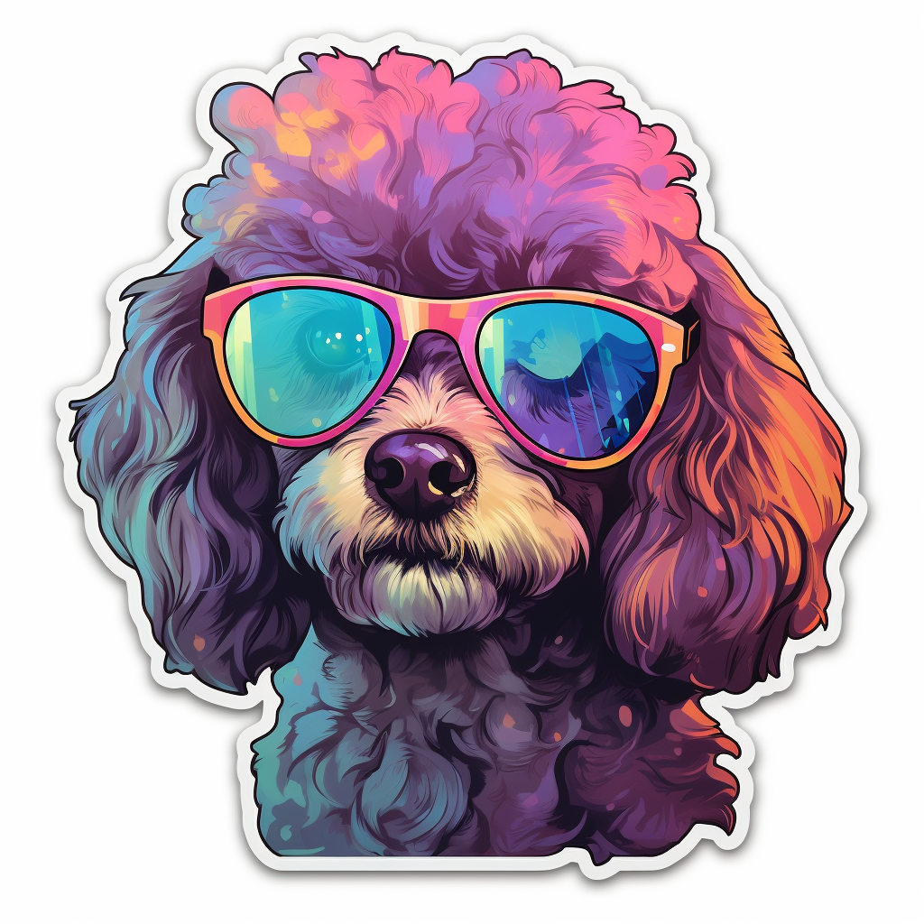 Poodle dog Vinyl Decal Sticker for Car, Laptop, Tumbler and more # F012186