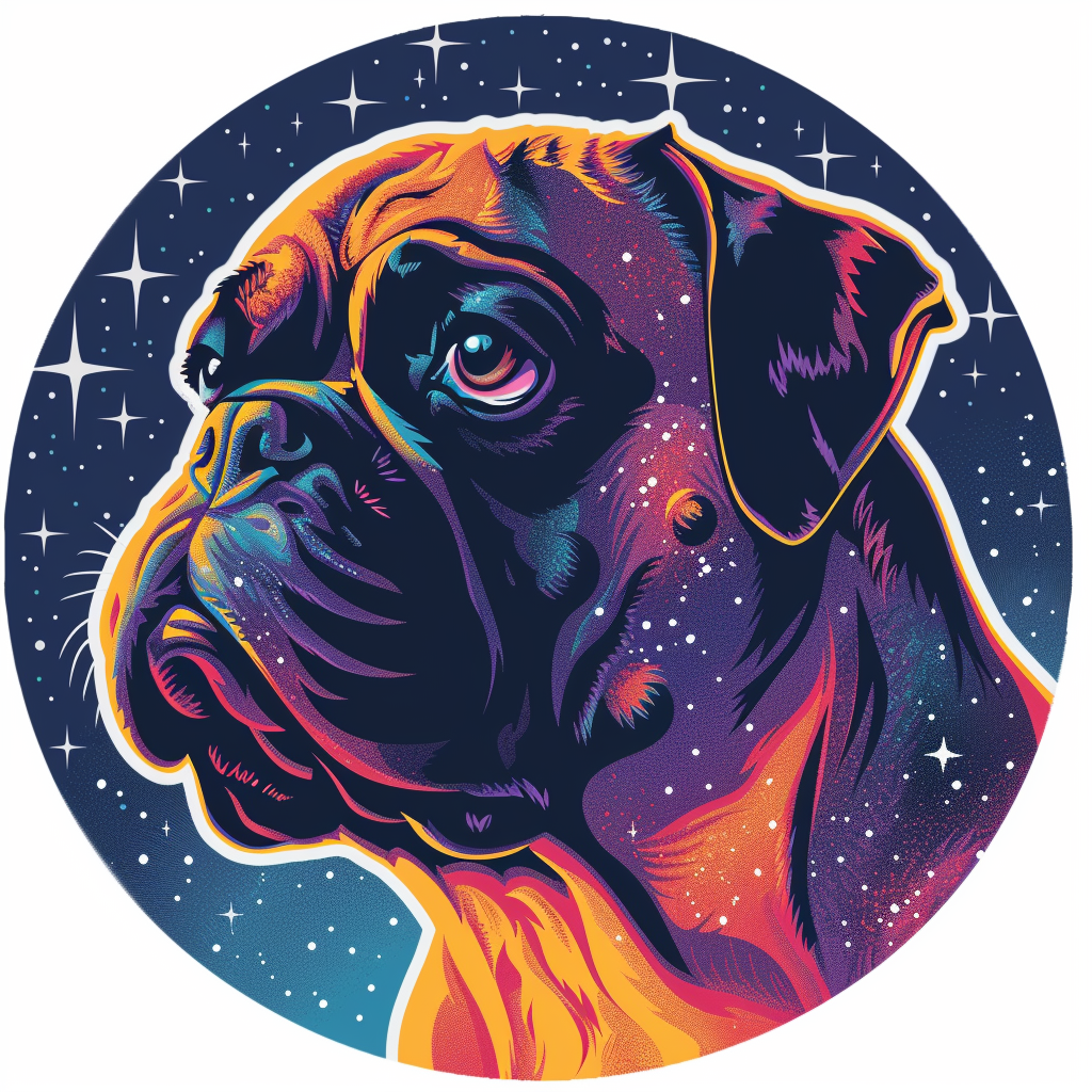 Boxer DogWhite Vinyl Decal Sticker for Car, Laptop, Tumbler and more # F07354