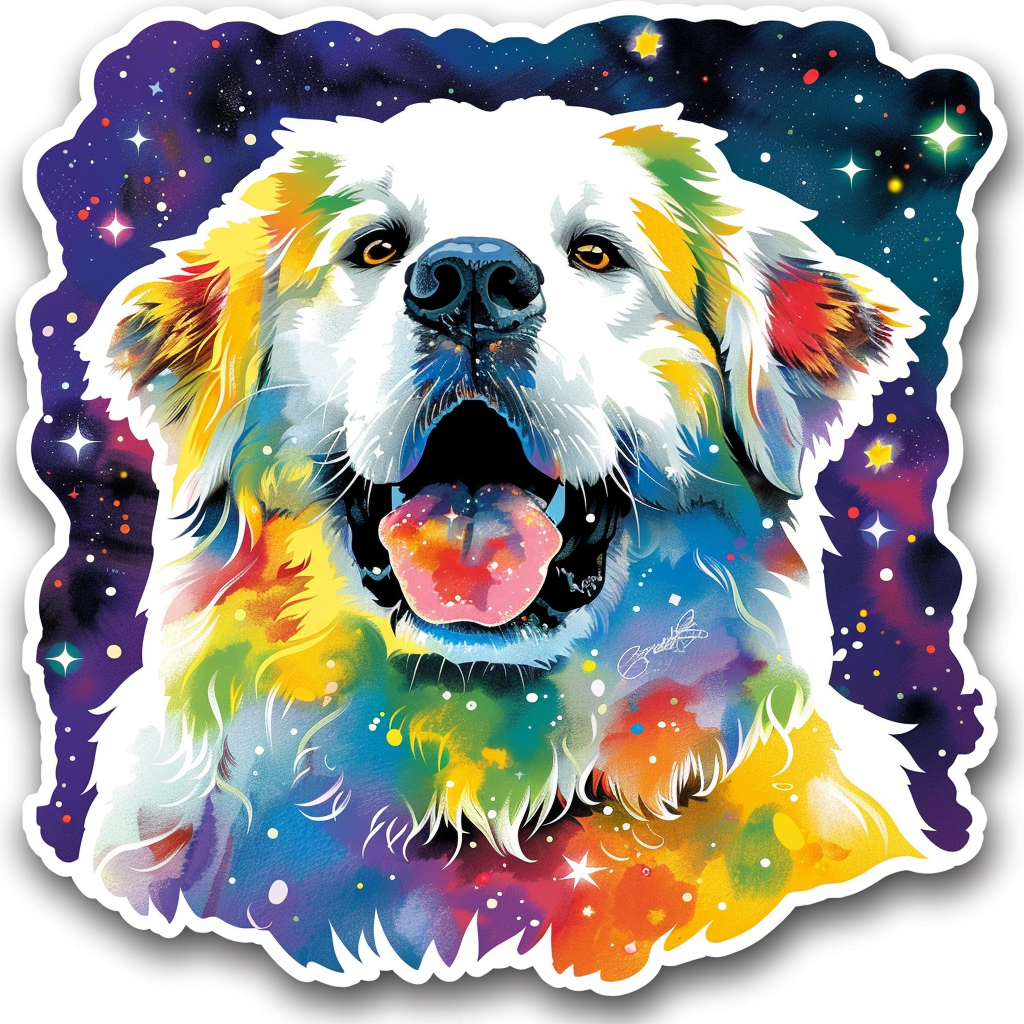 Great Pyrenees dog Vinyl Decal Sticker for Car, Laptop, Tumbler and more # F023537